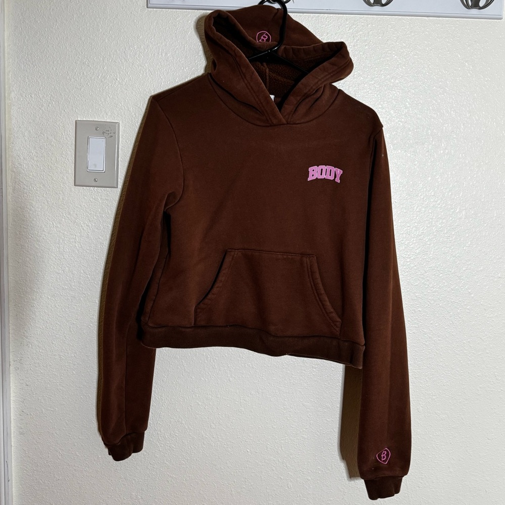 BODY by raven tracy cropped hoodie